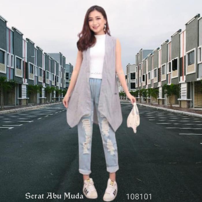 Gambar Outer Cardy Rompi Outerwear Wanita - Abu Muda dari TokTikTop undefined Tokopedia