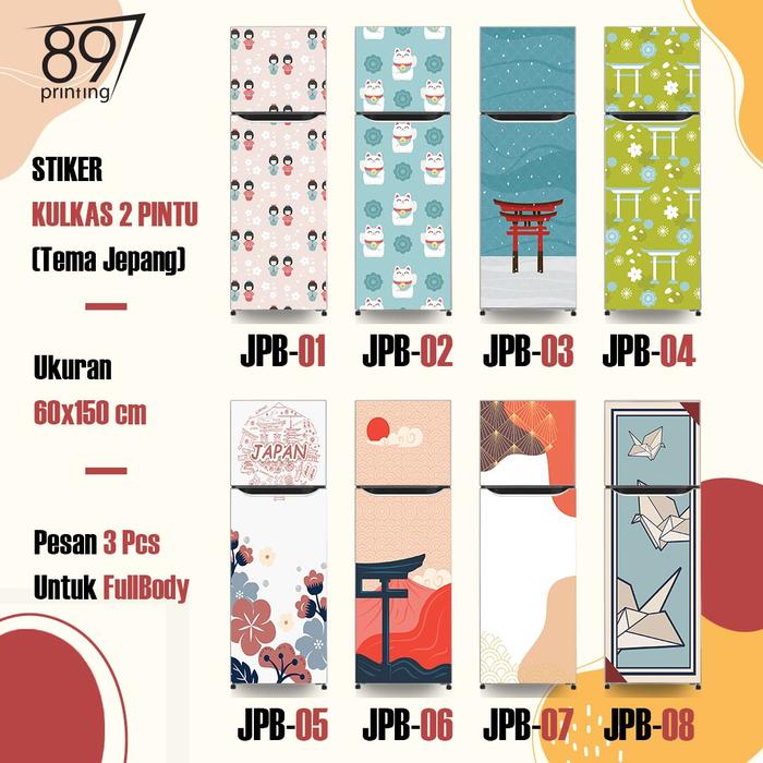 Gambar Stiker Kulkas 2 Pintu - Jepang dari CV. 89 Printing undefined Tokopedia