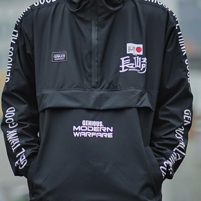 Jual Jaket Genious pria dan wanita murah keren dan simpel - Hitam ...