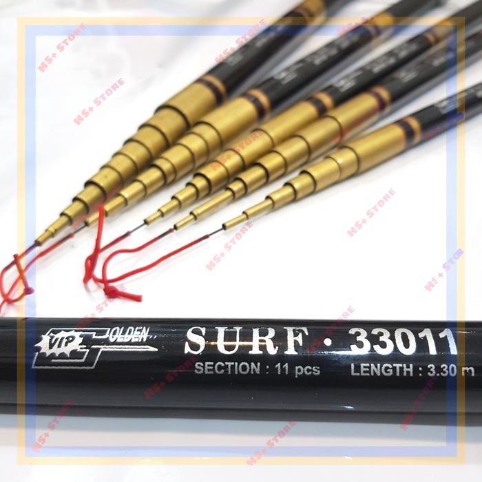 Gambar Joran Tegek Golden surf vip 3.3 meter, ruas pendek, alat pancing dari HSplus Store undefined Tokopedia