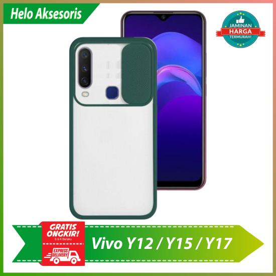 Gambar Casing Vivo Y12 / Y15 / Y17 CANDY Slide Case Camera Protection - Hijau dari Helo Aksesoris undefined Tokopedia