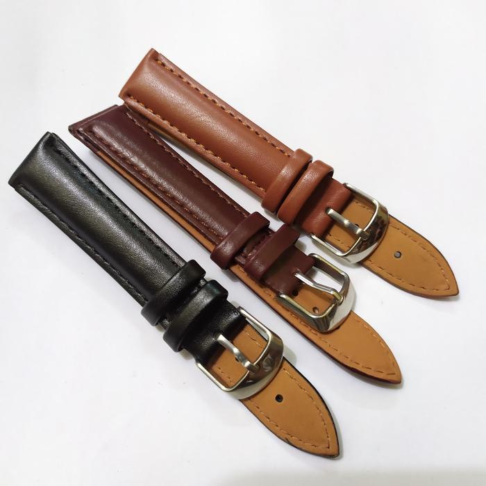 Gambar Strap Tali jam Tangan Kulit Murah Berkualitas 18mm 20mm 22mm 24mm ORI dari M.Rafan Abrisam undefined Tokopedia