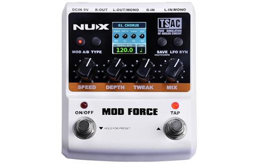 NUX MOD FORCE マルチ モジュレーション Nu-X Mod Force multi-modulation guitar effects pedal demo