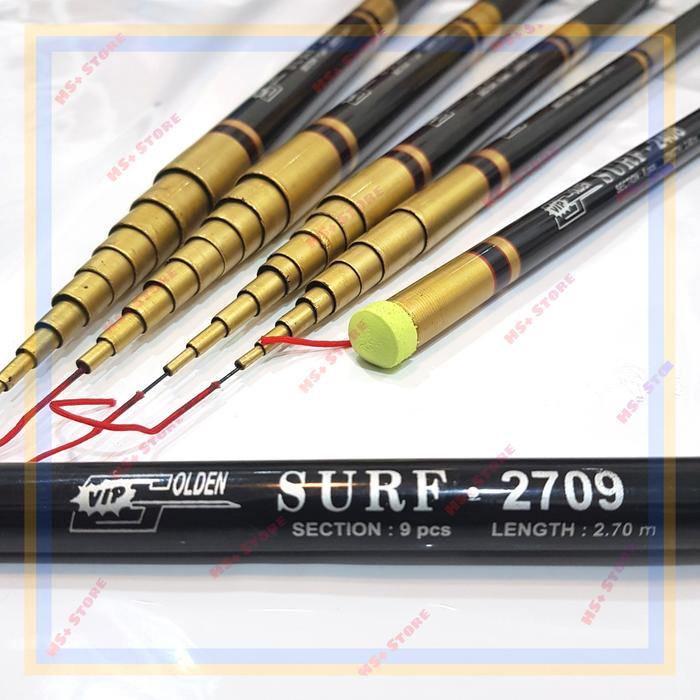 Gambar Joran Tegek Golden surf vip 2.7 meter, ruas pendek alat pancing dari HSplus Store undefined Tokopedia