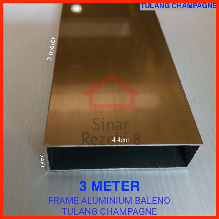Gambar Frame Aluminium Tulang Champagne Profil Lis Lemari Kitchen Set Kaca dari Sinar Rezeki 8 undefined Tokopedia