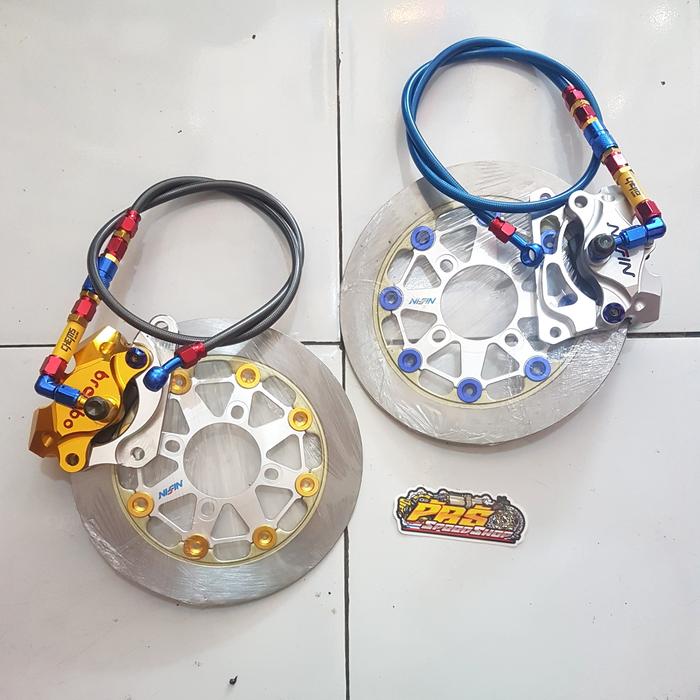 Gambar paket pengereman nissin brembo mio beat scoopy vario cakram fino dari prsspeedshop undefined Tokopedia