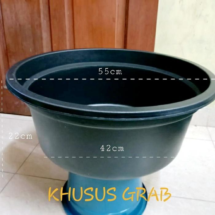 Gambar Baskom Plastik Besar Diameter 55cm | Ember Plastik | BAK 24 - Hitam dari plastikindo undefined Tokopedia