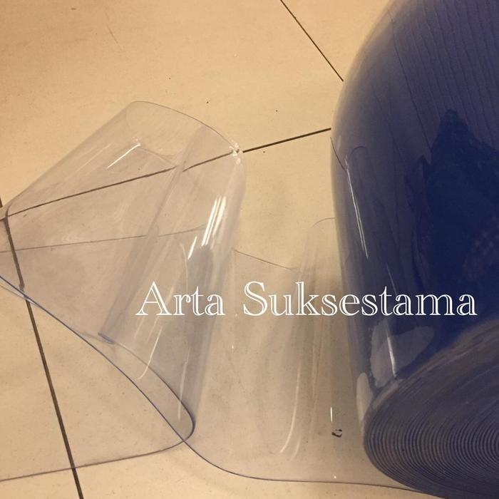 Gambar Tirai Plastik PVC 2mm Meteran / PVC Strip Curtain MURAH - Clear dari Arta Suksestama undefined Tokopedia