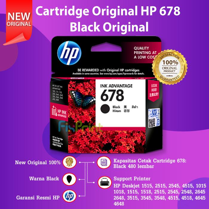 Promo Cartridge Hp 678 Color Ink Cz108Aa Tinta Refill Printer 1515 2515