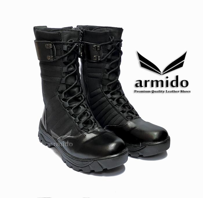 Gambar Sepatu PDL Ninja Titans Kulit Asli Tali Resleting - 45 dari Armido Tactical ID undefined Tokopedia