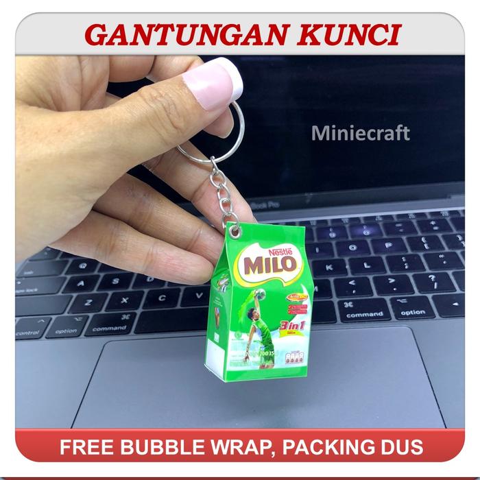 Gambar GANCI - GANTUNGAN KUNCI MINIATUR MILO - POLYBAG dari Minie Craft_NEW undefined Tokopedia