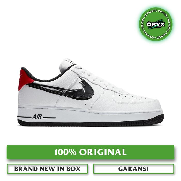 nike air force 1 low brushstroke white black