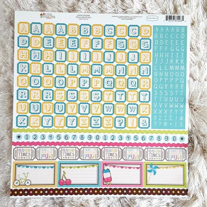 Gambar Scrapbook - 12x12 Alphabets & Elements Stickers Collection 2 - CS Alphas dari Papel Del Arte undefined Tokopedia