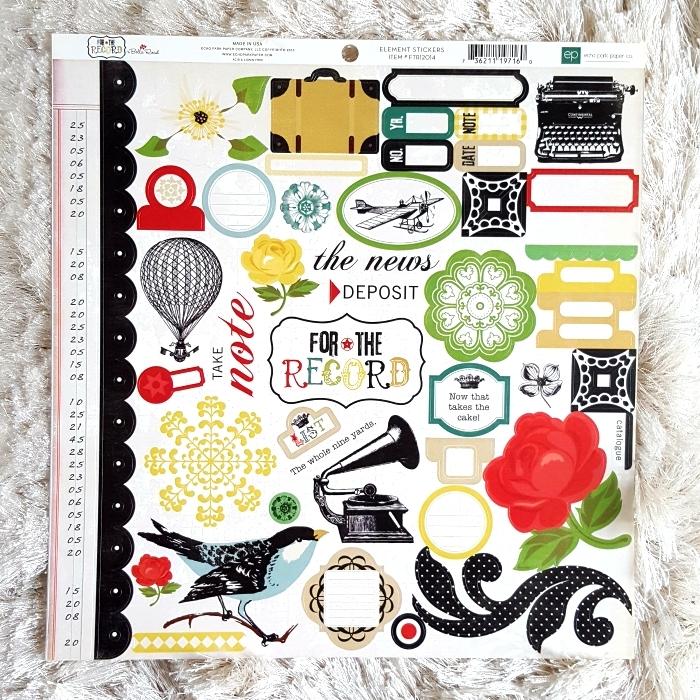 Gambar Scrapbook - 12x12 Alphabets & Elements Stickers Collection 2 - OTR Elements dari Papel Del Arte undefined Tokopedia