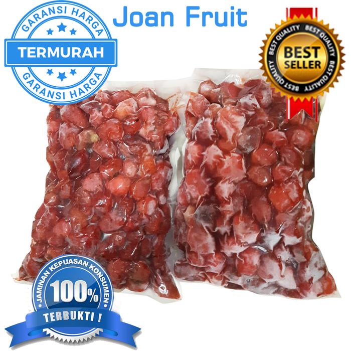 Promo Buah Beku Stroberi Strawberry Frozen 1kg TERMURAH SE 