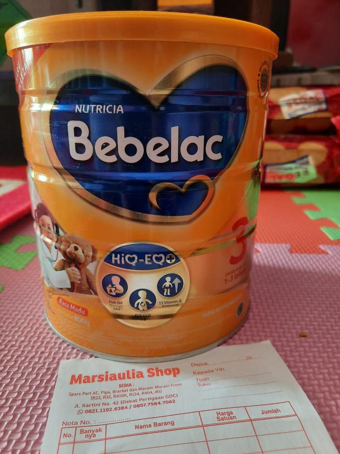 Gambar Bebelac 3 800 gram Bebelove Tahap 3 Susu Bayi 1-3 th madu / vanilla dari Marsiaulia undefined Tokopedia
