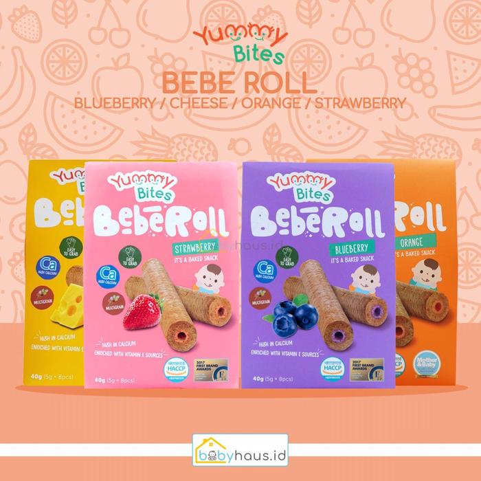 Gambar YUMMY BITES - BEBE ROLL - STRAWBERRY dari babyhausid undefined Tokopedia