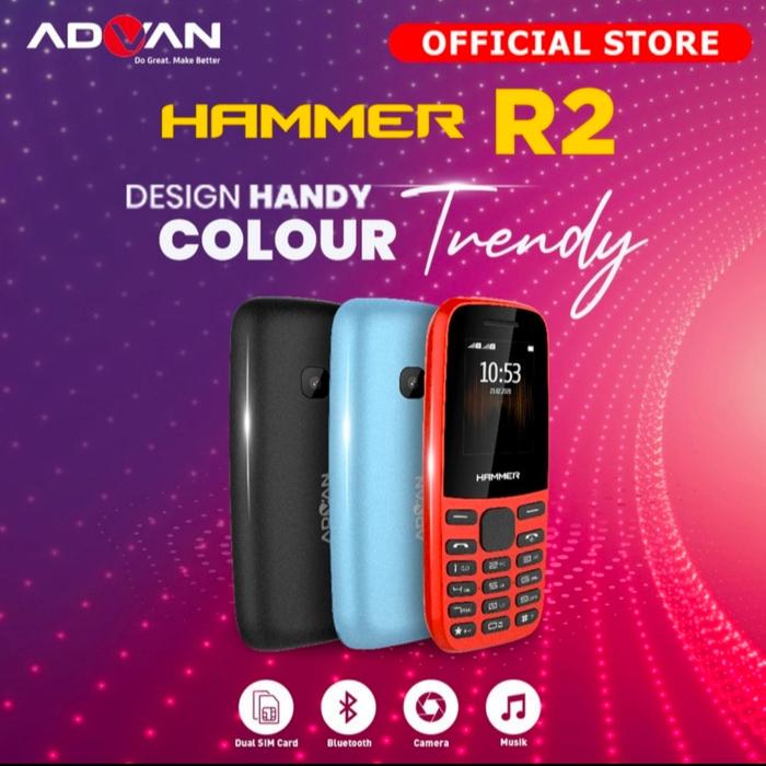 Jual Hp Advan Hammer R2 Hitam Kota Makassar Maitri Cell 88 Tokopedia