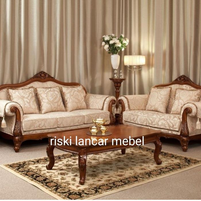 Gambar Kursi Tamu Sofa Jati Minimalis Mewah Murah Klasik Romawi Furniture - 211mj dari riski lancar mebel undefined Tokopedia