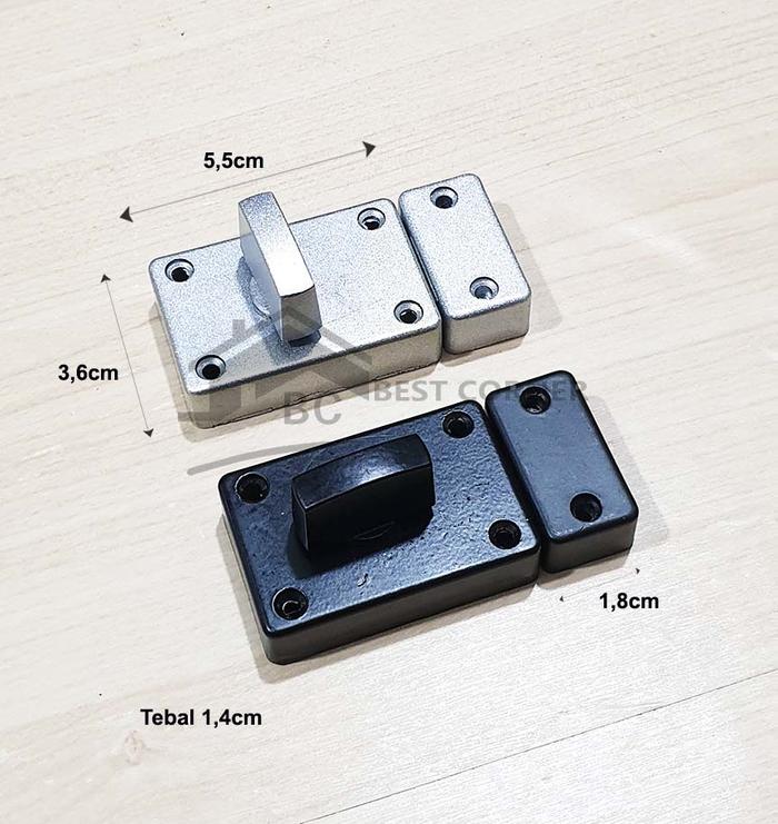 Gambar Grendel Putar / Slot Pintu DEKKSON DB AL 805 - Hitam dari Best Corner Jakarta undefined Tokopedia