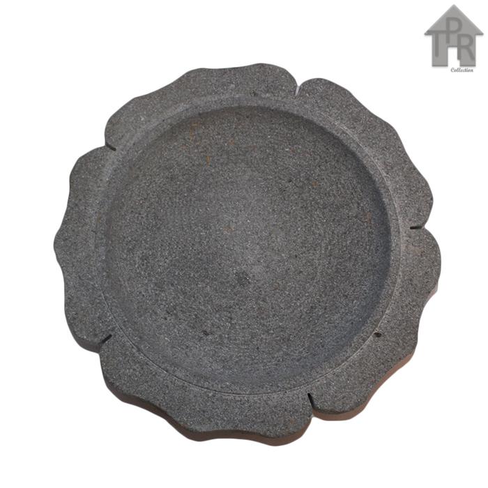 Gambar Batu - Cobek / Cowek / Cowet Batu Model Bunga - Muntilan D32 - Cobek saja dari Toko Pernik Rumah undefined Tokopedia