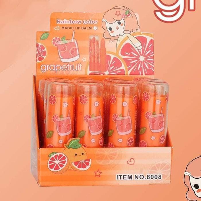 Gambar LIPBALM RAINBOW COLOR GRAPE FRUIT MAGIC dari STARKOSMET undefined Tokopedia