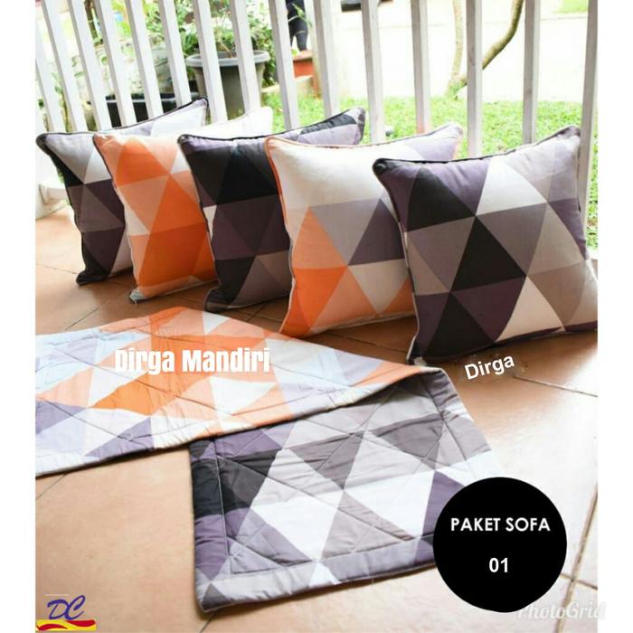 Gambar Satu Set Sarung Bantal Sofa/Kursi 40x40cm - paket 01 dari Dirga Mandiri Collection undefined Tokopedia