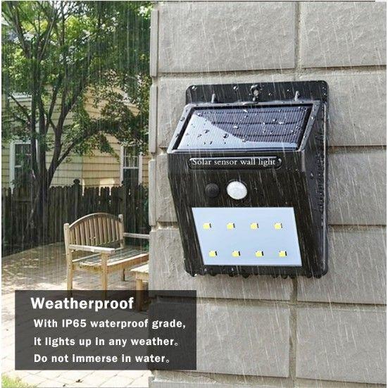 Gambar Lampu Taman Tembok Dinding Sensor Solar Tenaga Matahari Surya Outdoor dari Omas Store Tokopedia94 undefined Tokopedia