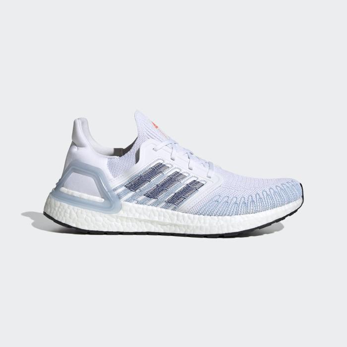 Athletic Shoes Adidas Running Ultraboost 20 Sneakers In White Adidas Men  Ultraboost 20 Shoes White Easy Blue Original
