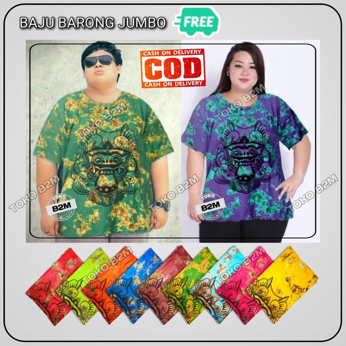 Gambar Kaos Jumbo Baju Barong Bali Big Size Oblong Kancing Depan Nyaman Santai Kain Rayon Motif Abstrak - Random Acak dari B2M undefined Tokopedia