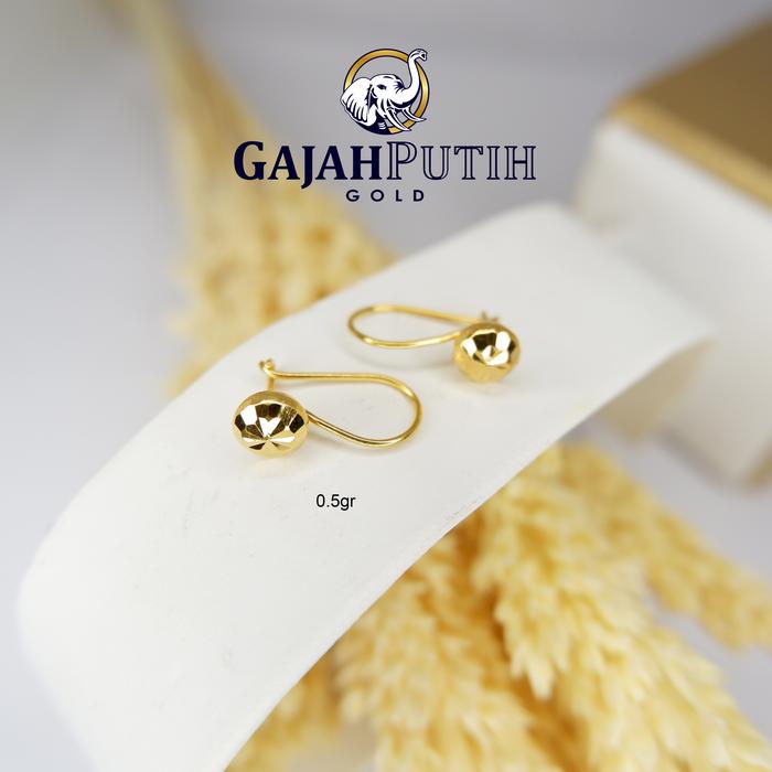 Gambar Anting 0,5gr Model Sari Dewi Motif Emas Asli KodeO405 dari GAJAH PUTIH GOLD undefined Tokopedia