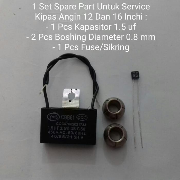 Gambar 1 Set Spare Part Suku Cadang Untuk Service Kipas Angin 12" 16" Inchi dari Harun Elektronik undefined Tokopedia