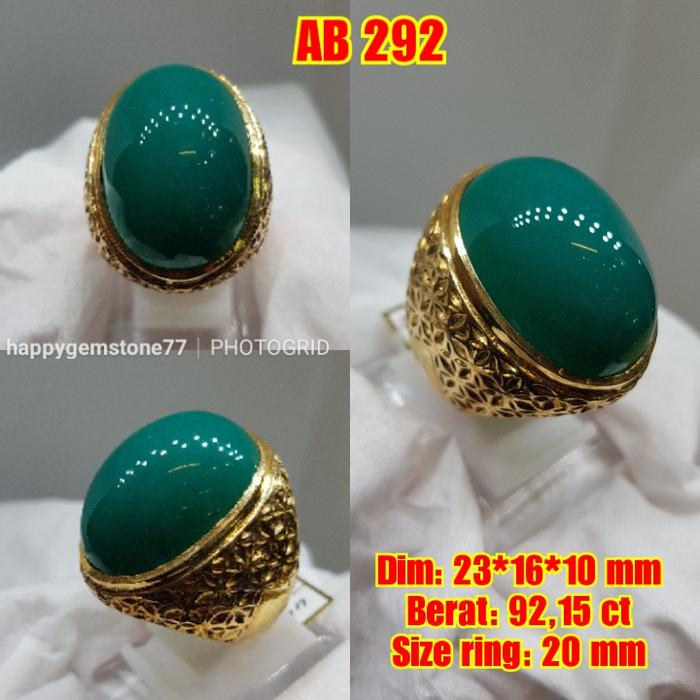 Gambar HappyGems77, Cincin Bacan Super Ring Perak Asli - AB 292 dari makota raja undefined Tokopedia