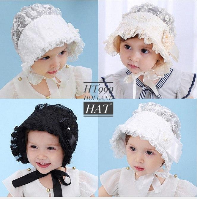 Gambar TP39A-new holland baby hat topi anak bayi renda girl cewek perempuan - Putih dari ijit Baby toys undefined Tokopedia