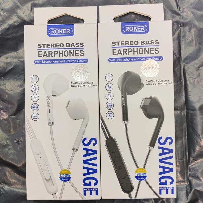 Gambar Handsfree Roker RK60K The Boss Earphone Stereo Handset Roker Rk60K dari vivan cell undefined Tokopedia