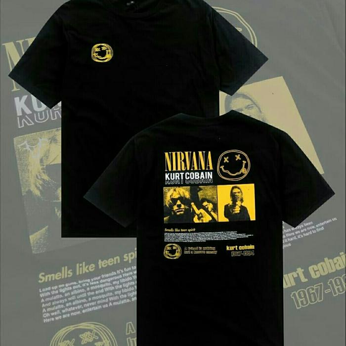 Jual T SHIRT KAOS BAND DESAIN NIRVANA 