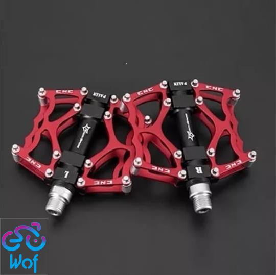 Gambar Pedal Sepeda Rockbros JT201612 Bike Aluminum Alloy Pedals - Red Black dari Wof Wheel of Fortune Official Kab. Tangerang Tokopedia