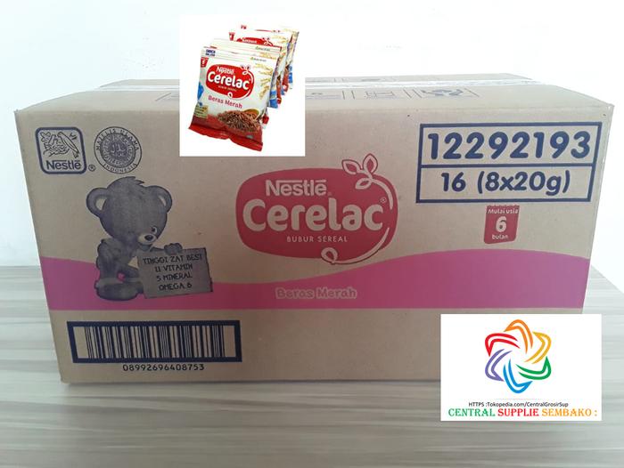 Gambar Nestle Cerelac Beras Merah Sachet [20gr/128pcs/1 karton ] dari Central Grosir Supplie undefined Tokopedia