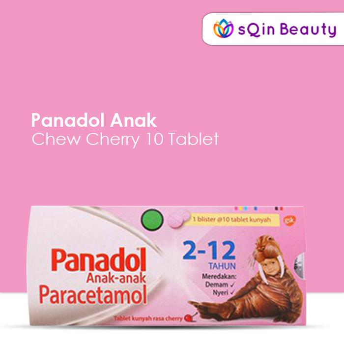 Gambar Panadol Anak Chew Cherry 10 Tablet / Panadol Anak / Paracetamol dari SQIN Beauty undefined Tokopedia