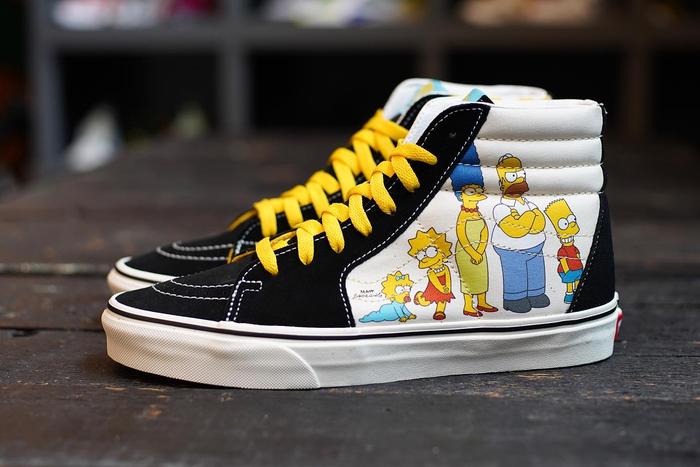 Vans Shoes Simpsons Vans High Tops Vans Shoes Simpson Vans High