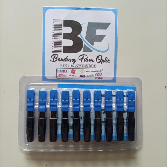 Gambar Fast Connector FO Fiber Optic SC UPC APC - Biru UPC Flip dari Bandung Fiber Optic undefined Tokopedia