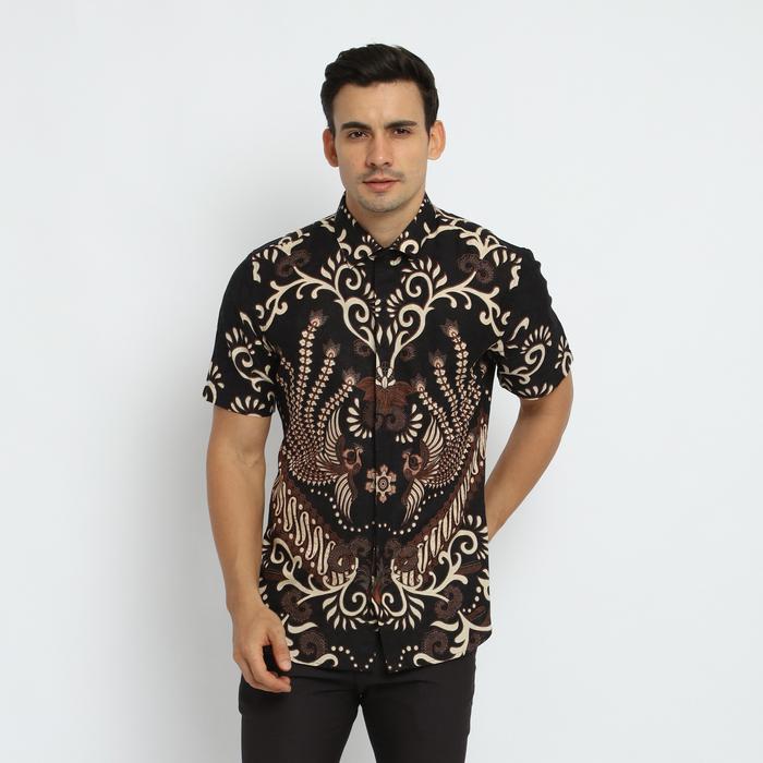 Gambar MAGINOT NARENDRA Batik MOTIF TIMBUL DOBBY Slim Fit Lengan Pendek dari Maginot Indonesia undefined Tokopedia