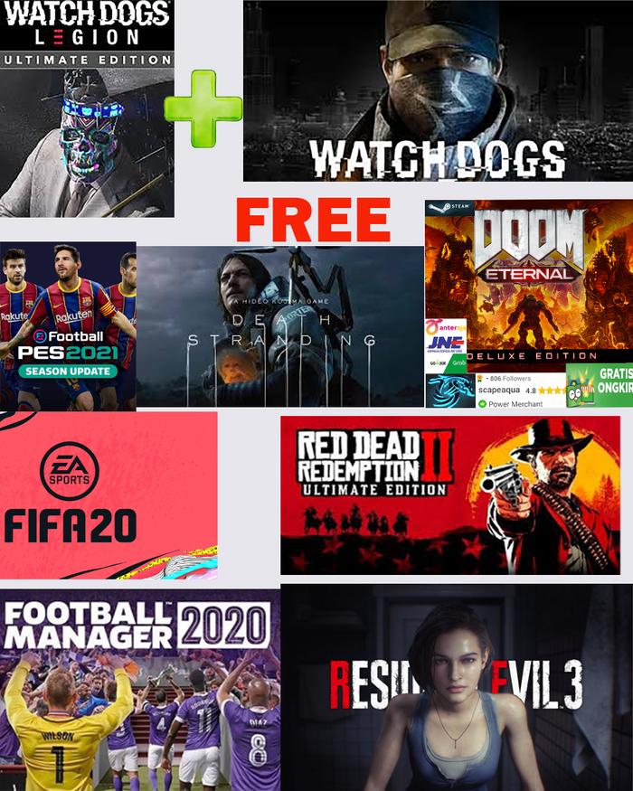 Gambar Watch Dogs Legion Ultimate Edition / WatchDogs Legion ORIGINAL GAME PC - Hitam dari scapeaqua undefined Tokopedia