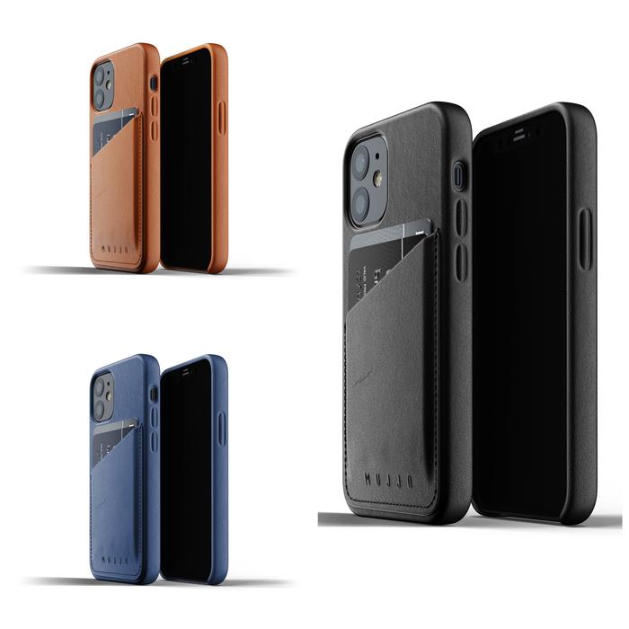 Full Leather Wallet Case iPhone 12 Mini Mujjo Premium Casing Apple Black