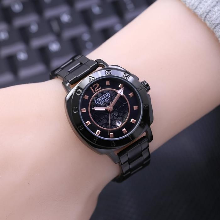 Gambar Jam tangan wanita analog coach premium - Hitam dari Fashion arloji undefined Tokopedia