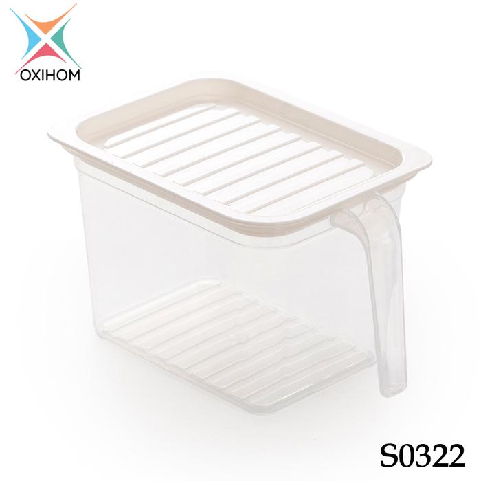 Gambar Oxihom Kotak Tempat Penyimpan Makanan Dapur Kulkas Food Storage Kitchen Medium Mainan Penyimpanan Plastik - S0322 Putih dari Oxihom undefined Tokopedia