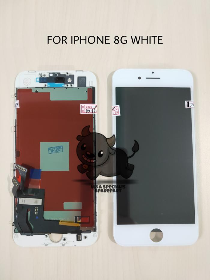 Gambar LCD TOUCHSCREEN 1SET FRAME IPHONE 8 8G ORIGINAL - Putih dari WA SPAREPART undefined Tokopedia