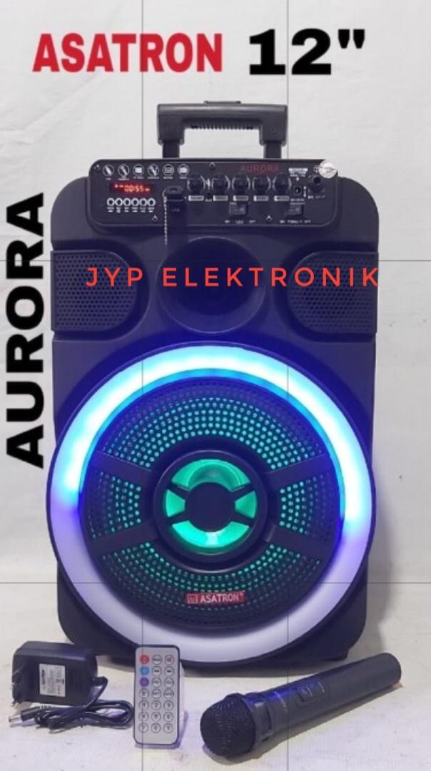Gambar SPEAKER PORTABLE ASATRON AURORA 12 (12inc , USB , bluetooth) ORIGINAL dari JYP ELEKTRONIK undefined Tokopedia