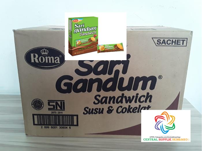 Gambar Roma Sari Gandum [39gram /8box x 12pcs / 1 karton ] dari Central Grosir Supplie undefined Tokopedia