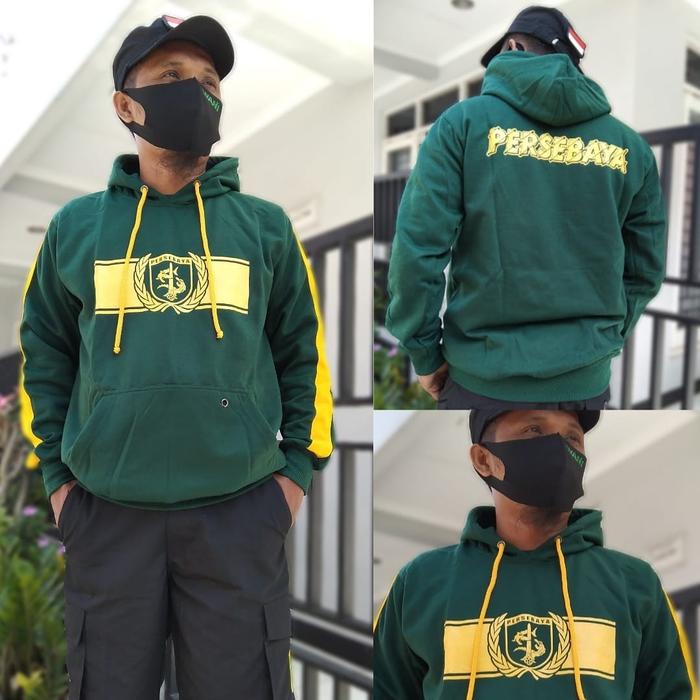Gambar hoodie persebaya logo keren hijau kuning dari irman distro undefined Tokopedia